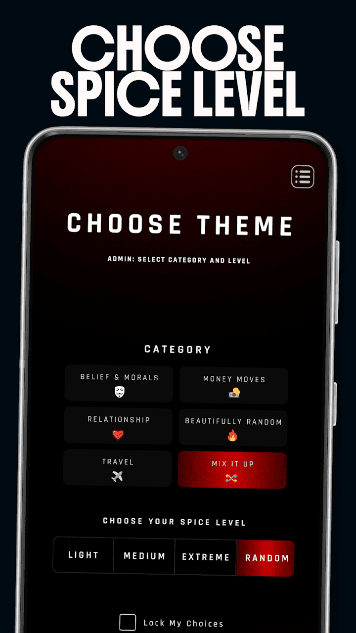 ANONYM party game screenshot showing room setup for players
