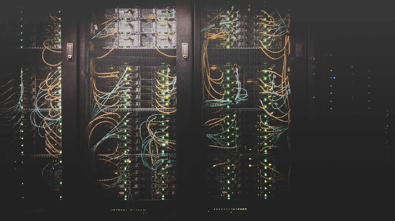 GPU server rack in a data center, representing the cloud GPU instances Nipsapp uses to run Unreal Engine 5 vehicle configurators via Pixel Streaming