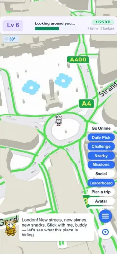 Walk to Real Landmarks in Scout