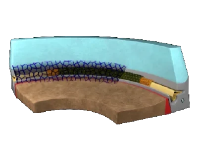 Virtual eye movement simulation