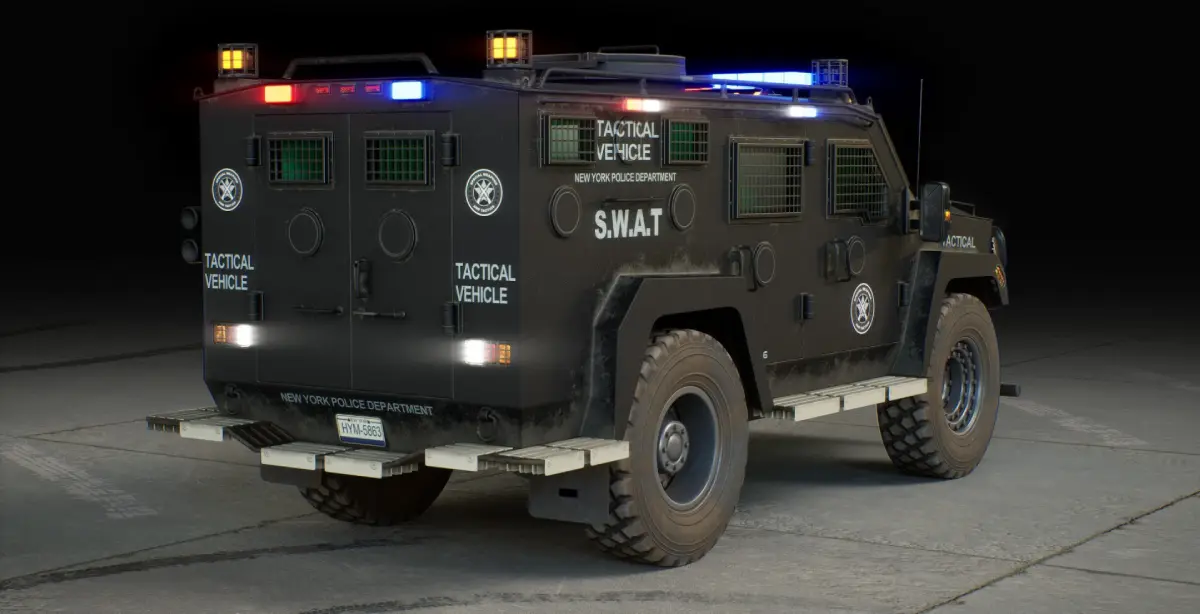 Tactical Truck Wireframe and Modeling