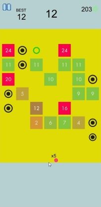 Brick Bouncer - score UI