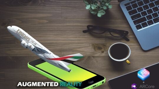 Emirates Flight in Augmented Reality experience by NipsApp Game Studios