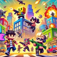shooting game development services 8 Toon Royale cartoon shooter battle royale game by NipsApp Game Studios