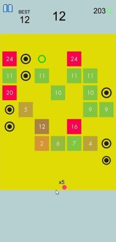Brick Bouncer - score UI