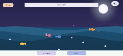 AutiLearn calm home screen with soft activity cards