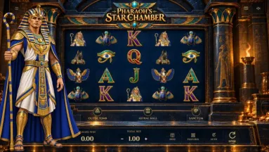 Pharaoh's Star Chamber Egyptian HTML5 slot game by NipsApp Game Studios