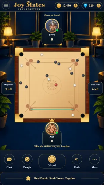 Joy Mates mobile interface screenshot