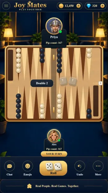 Joy Mates mobile interface screenshot