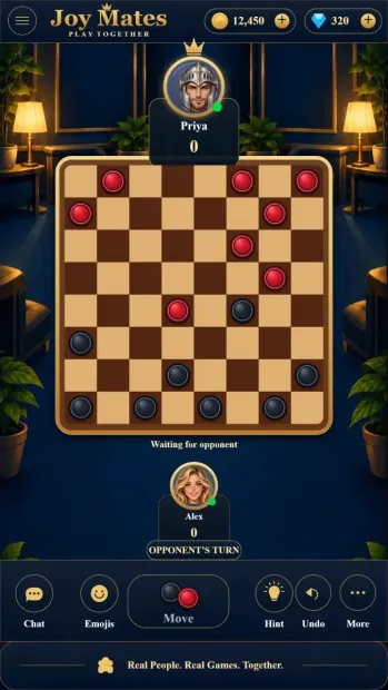Joy Mates mobile interface screenshot