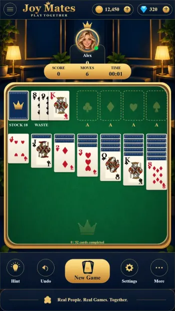 Joy Mates mobile interface screenshot