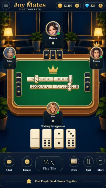 Joy Mates mobile interface screenshot