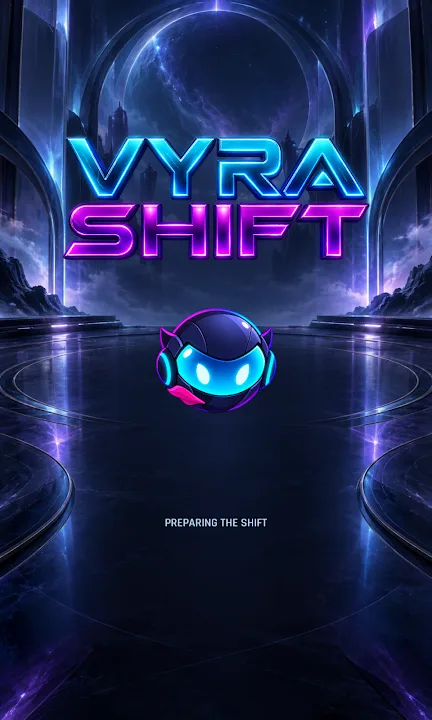 Vyra Shift Case Study: Neon Maze Arcade Game for Android 1 Vyra Shift neon maze arcade game gameplay screenshot 1