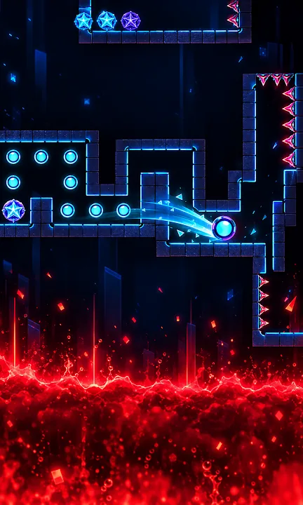 Vyra Shift Case Study: Neon Maze Arcade Game for Android 2 Vyra Shift neon maze arcade game gameplay screenshot 2