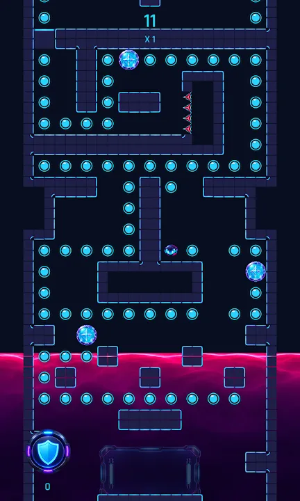 Vyra Shift Case Study: Neon Maze Arcade Game for Android 3 Vyra Shift neon maze arcade game gameplay screenshot 3