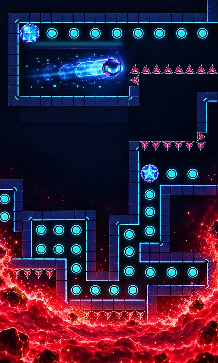 Vyra Shift Case Study: Neon Maze Arcade Game for Android 4 Vyra Shift neon maze arcade game gameplay screenshot 4